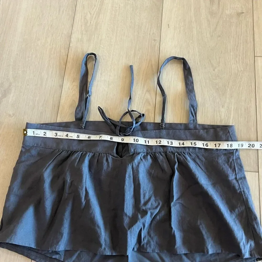 Abercrombie & Fitch Cropped Trapeze Cami blue top size M